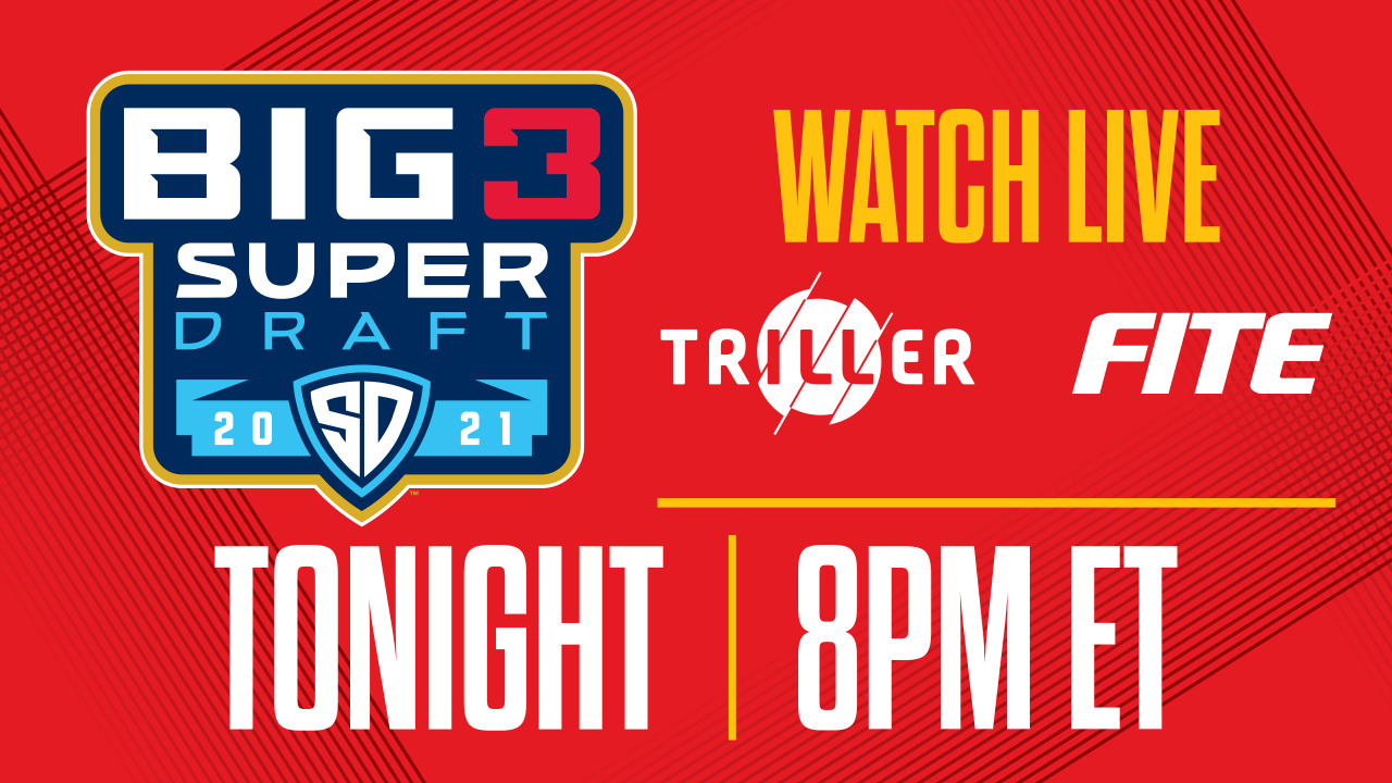 BIG3 SuperDraft Live Tonight from Microsoft Lounge