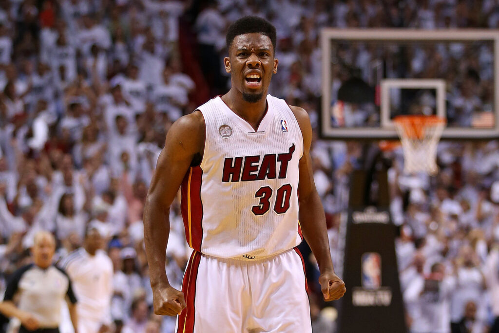 Miami Heat first-round draft pick Norris Cole, right, and team